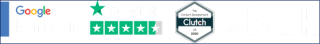 Google Partner, Trustpilot, Clutch, Bark